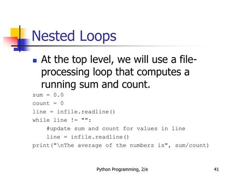 Image result for Sample Python Programs with Nested Loops