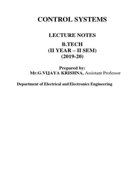 Image result for Control System Notes Scribe