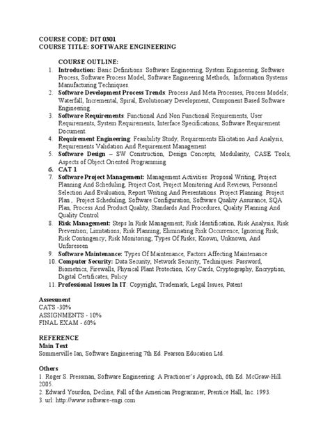 Image result for Software Engineering Short Notes PDF