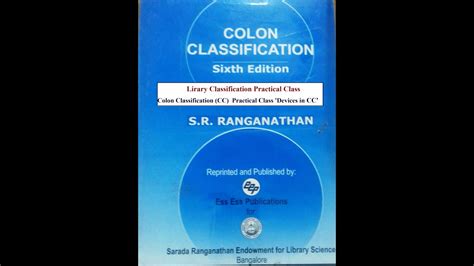 Afbeeldingsresultaten voor Colon Classification Practical Examples