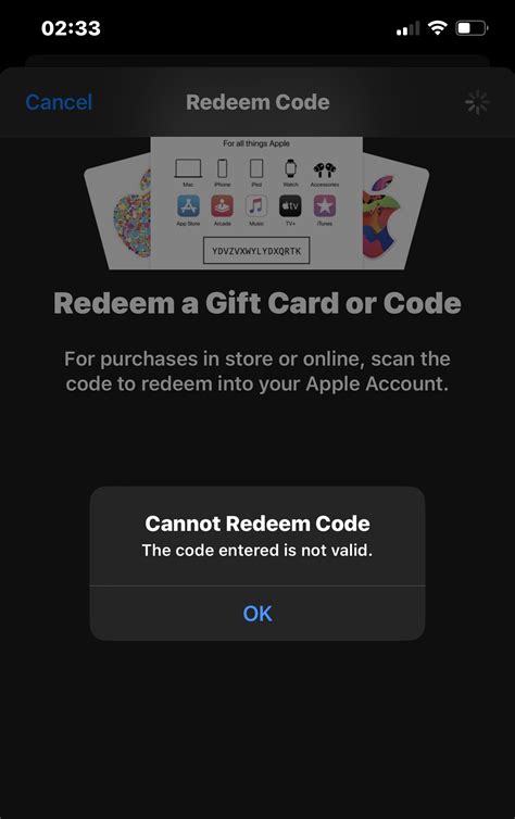 Toradh íomhá ar Cannot Redeem the Code Entered Is Not Valid
