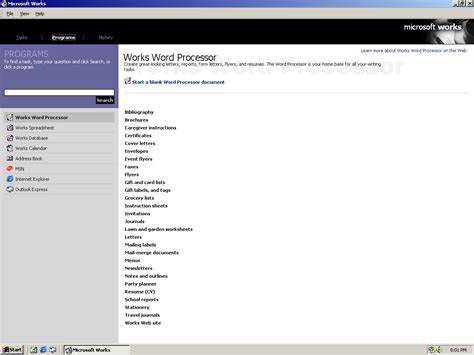 Image result for Microsoft Works 2000 Windows 10