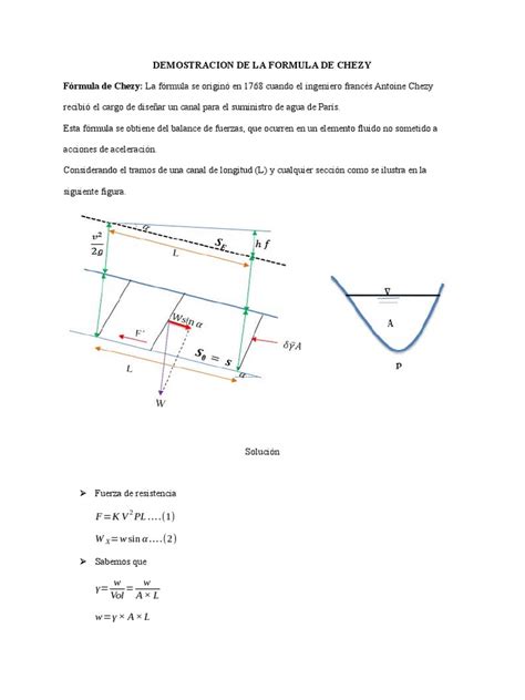 Image result for Chezy Formula