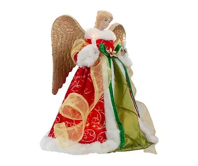 Toradh íomhá ar Angel Tree Topper Red Dress