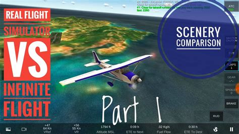 Scenery comparison - Infinite Flight vs Real Flight Simulator RFS - YouTube