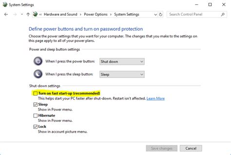Image result for System Configuration Windows 10 Fast Boot