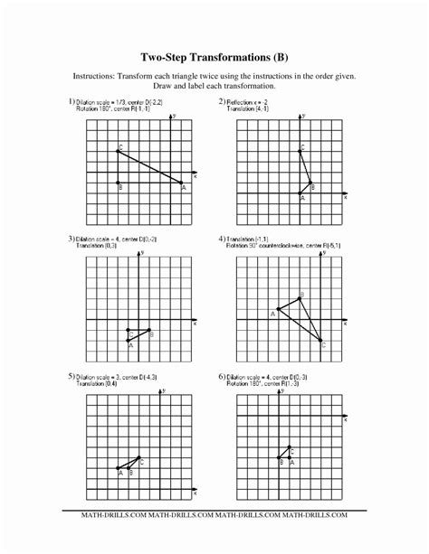 Image result for Transformation Worksheet Geometry Answer Key