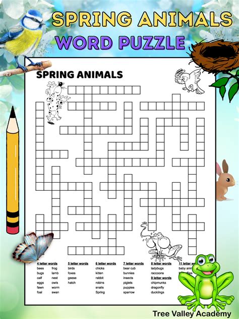 Afbeeldingsresultaten voor Spring Puzzles Printable