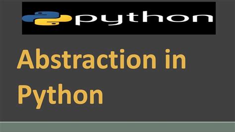 Toradh íomhá ar Abstraction in Python
