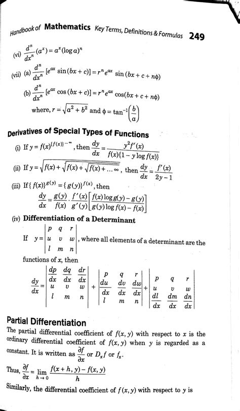 Toradh íomhá ar All Differentiation Formulas