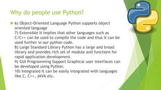 Image result for People Who Use Python and Importance of Python