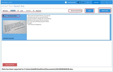 Toradh íomhá ar Text Extractor Software Logo