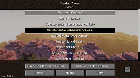 Image result for Shaders Folder Minecraft