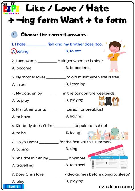 Toradh íomhá ar The Present Simple Like ING Worksheet Negative