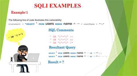 Image result for 1 SQL Injection