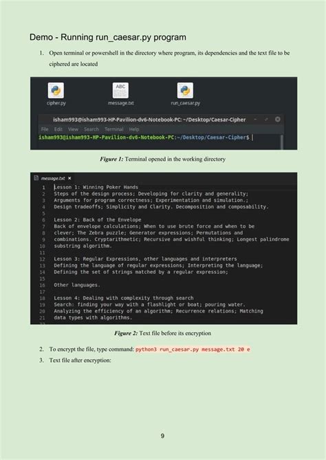 Toradh íomhá ar Caesar Cipher Python Assignment