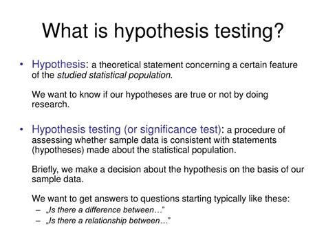 Image result for Inferential Statistics and Hypothesis Testing