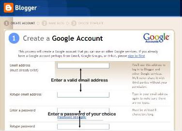 Create a Blog with Google Account に対する画像結果