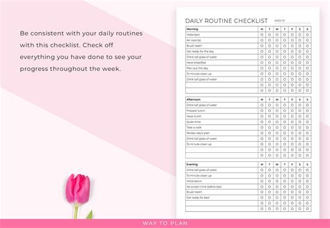 Daily Work Routine Checklist に対する画像結果