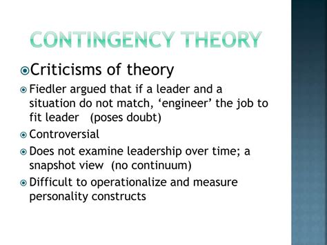 Image result for Contingency Theory PowerPoint