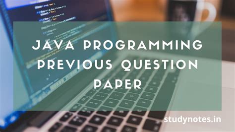 Java Programming Paper માટે ઇમેજ પરિણામ