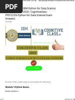 Toradh íomhá ar Cisco Python PE1 Module 1 Test