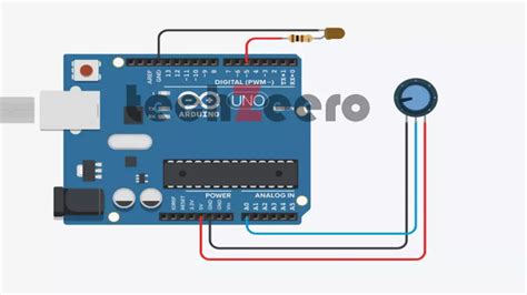 Image result for Analog Read and Write Arduino Potentiometer LED Brightness Diagram