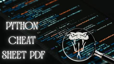 Image result for Best Python Cheat Sheet PDF A3