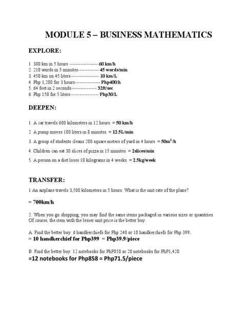 Image result for Module 1 Topic for Business Math