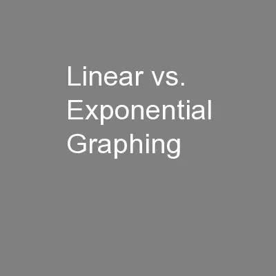Image result for Linear Vs. Power vs Exponential Graph Examples