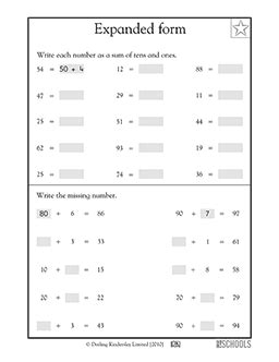 Image result for Math Expanded Form Worksheet Grade 2