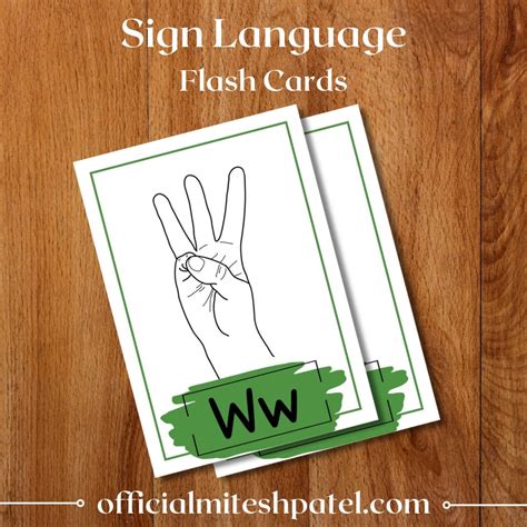 Sign Language W Printable に対する画像結果
