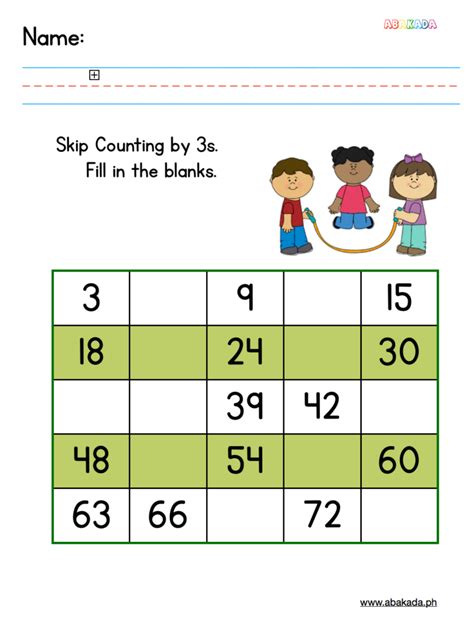 Image result for Skip Counting Patterns Worksheet