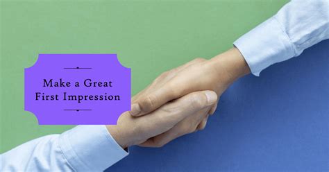 Image result for Making a First Impression