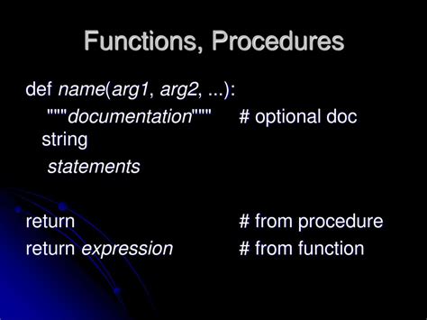 Image result for Documentation for Python Procedures