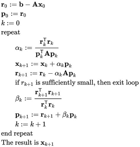 Image result for Conjugate Gradient Method