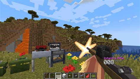 Toradh íomhá ar Minecraft Gun Mod 1.14.4