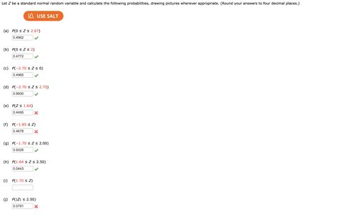 Normal Random Variable Z Chart に対する画像結果