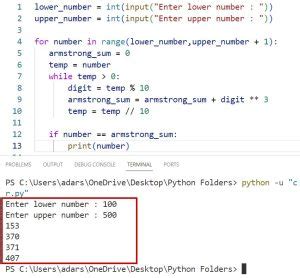Image result for Armstrong Value. Python