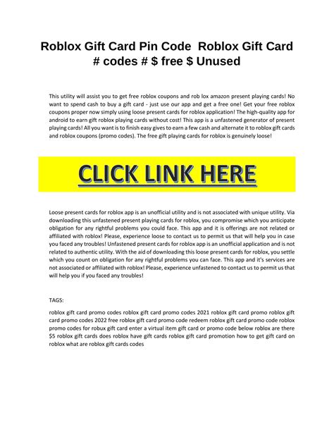 Toradh íomhá ar Carte Roblox Code Pin Gratuit