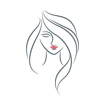 Toradh íomhá ar Line Drawing Girl Abstract