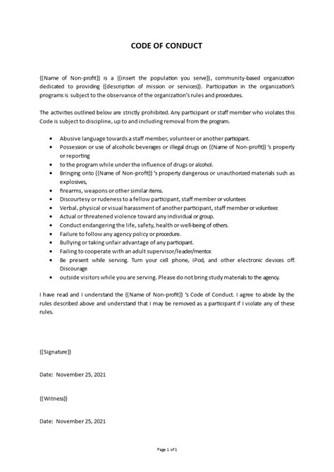 Example Code of Conduct に対する画像結果