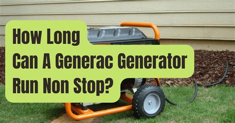 Image result for How Long Should You Run a Generator at a Time
