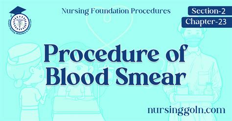 Procedure of Blood Smear - Nursing & Midwifery Gurukul, GOLN