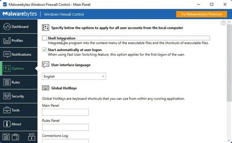Toradh íomhá ar Windows Firewall Control Panel