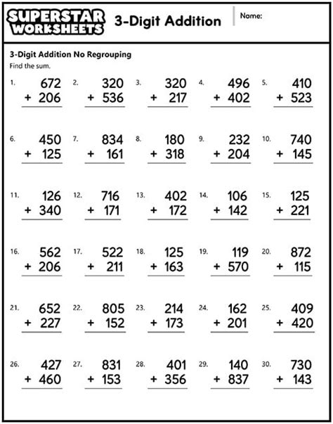 Image result for 3rd Grade Adding Worksheets