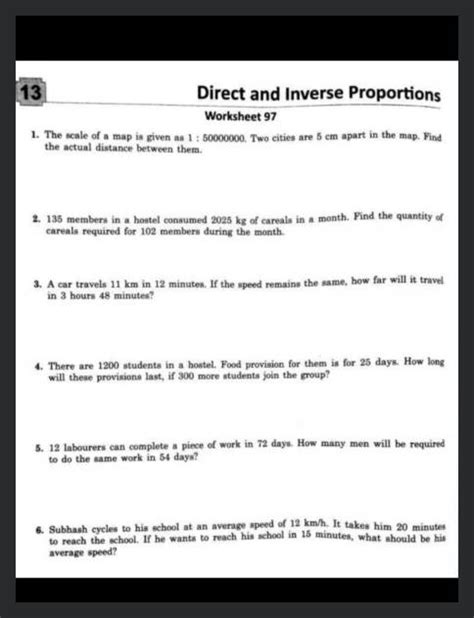 Image result for Direct and Inverse Proportion Problems