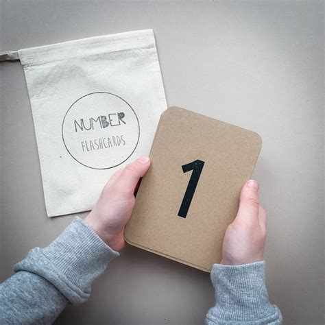 Handmade Flash Card Numbers に対する画像結果
