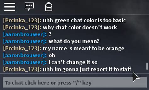 Image result for Text Chat Colors Roblox