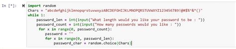 Toradh íomhá ar Generating a Random Password Using Python